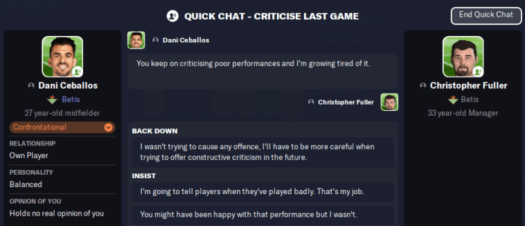 interactions-criticise